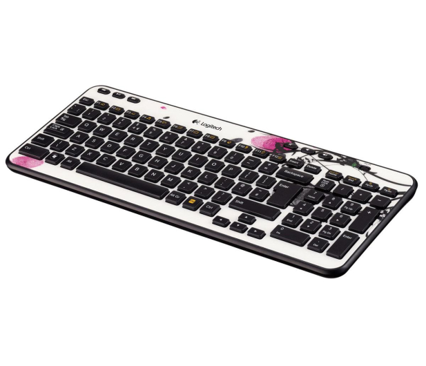 Logitech K360 Wireless Fingerprint Flowers - 104267 - zdjęcie